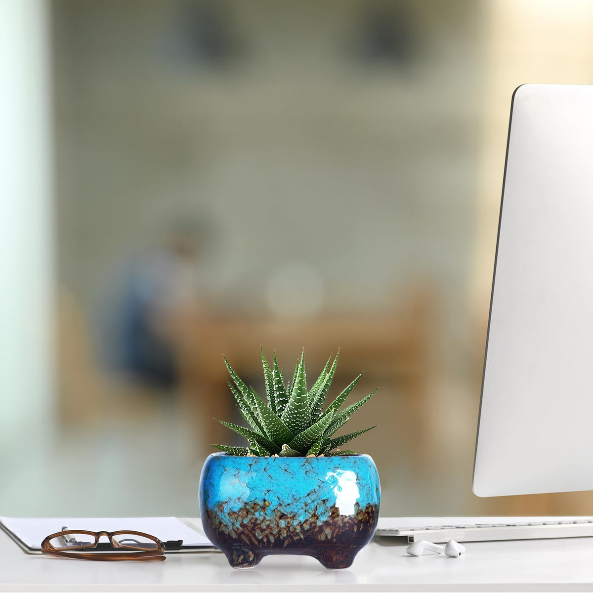 ARTKETTY succulent pots add a modern touch to living rooms and workspaces
