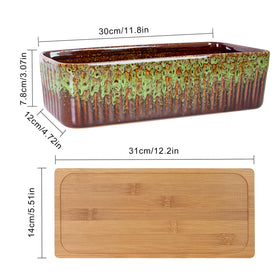 ARTKETTY drainage-hole ceramic pot ensures balanced water for healthy succulents and easy care.