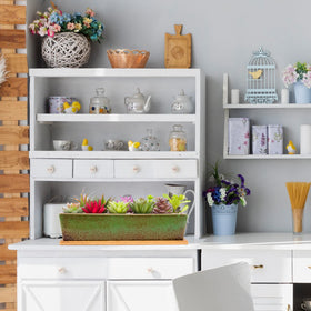 Artketty green ceramic succulent container blends with modern interiors