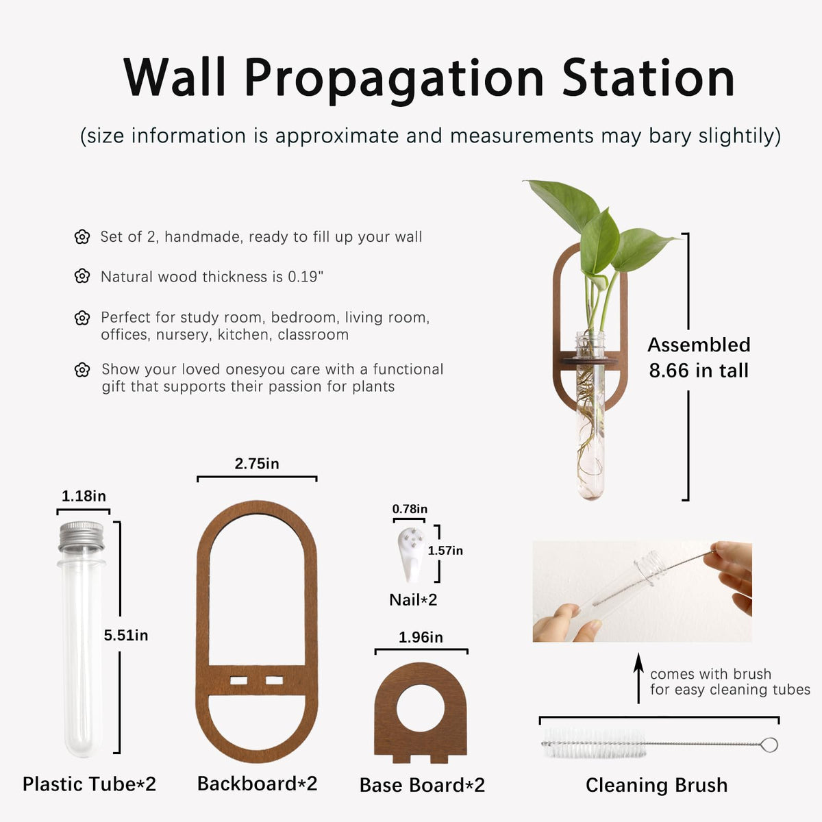 ArtLady easy-install wall mount creates space-saving greenery in kitchens and offices.