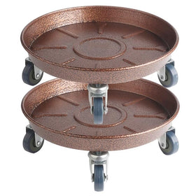 ARTLINE 12in round plant stand overview showing portable indoor-outdoor versatility