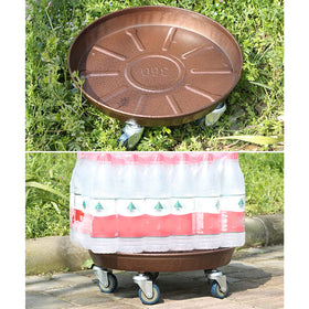 ARTLINE heavy-duty stand supports up to 480 lbs for large planters and decor.