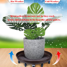 ARTLINE versatile indoor outdoor stand suitable for moving pots and furniture.