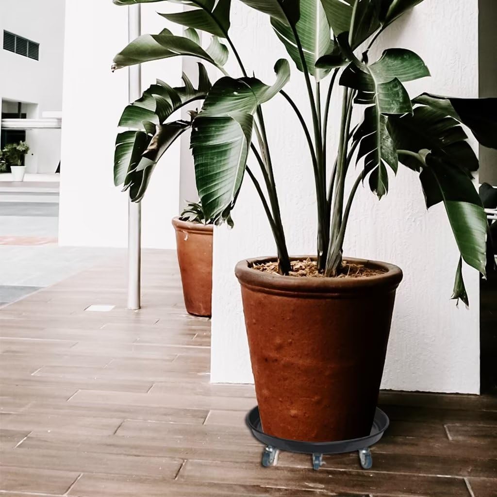 ARTLINE no-hole design plant stand fits various pot shapes