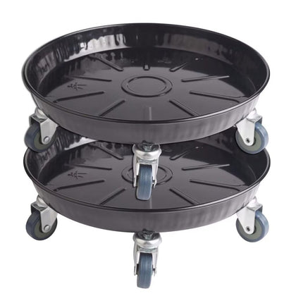 ARTLINE round plant stand with lockable wheels offering stable indoor outdoor mobility for pots