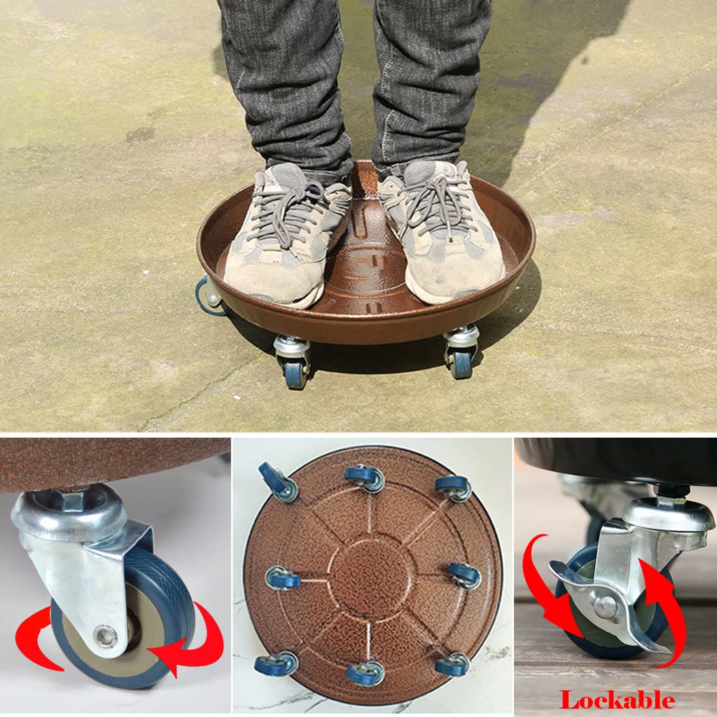 ARTLINE lockable wheels enable quiet, scratch-resistant indoor plant transport.