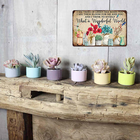 Artlunar metal garden sign withstands weather while keeping colors vibrant.