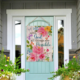 Artofy 28x40 small garden flag ideal for entryways.