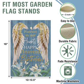 Artofy burlap memorial flag for outdoor display, weatherproof and fade resistant.