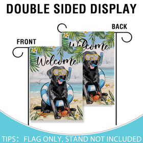Artofy double sided garden flag printed for visibility from both sides