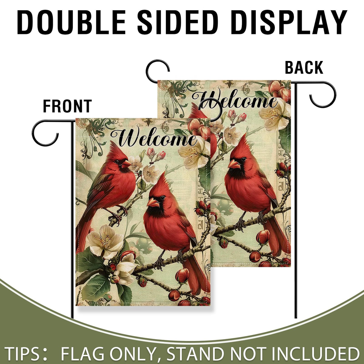 Artofy Magnolia floral flag design adds seasonal charm to porches and patios