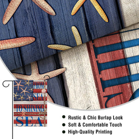 Artofy Memorial Day flag 12x18 for porch and garden use