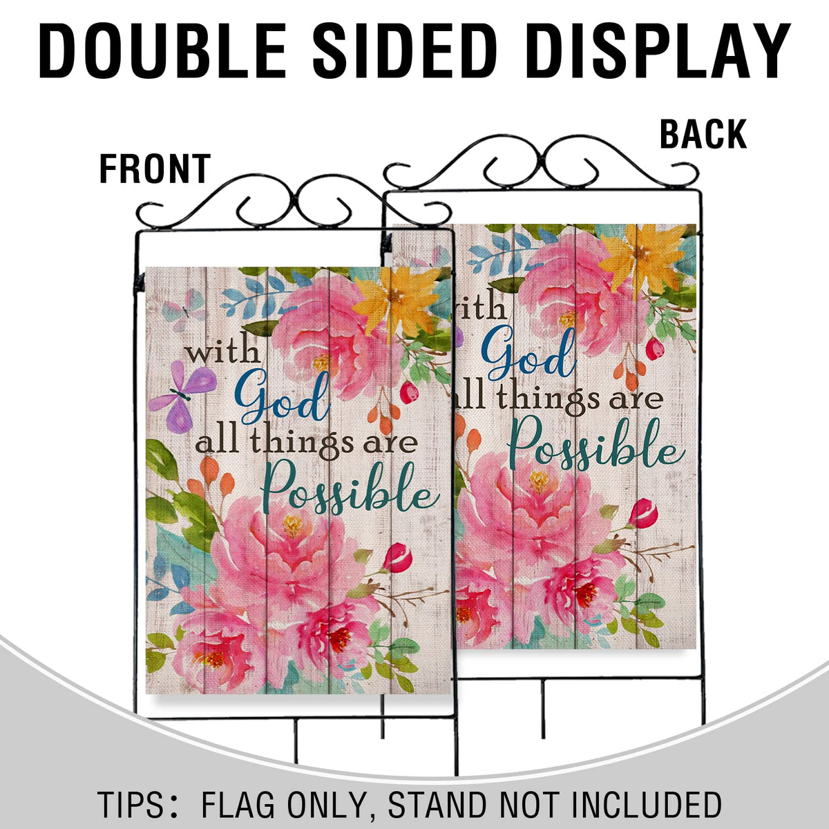 Artofy outdoor flag for porch display in all weather.
