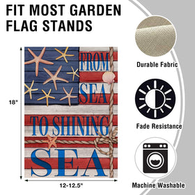 Artofy patriotic flag outdoor decor for yard and lawn