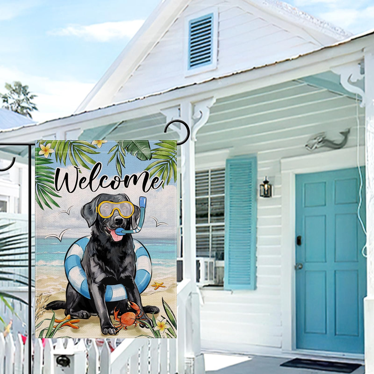 Artofy porch yard flag hanging decor for spring and summer