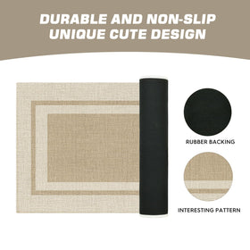Artoid Mode 17x47 inch doormat demonstrating the right-size fit for entryways.