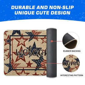 Artoid Mode doormat's non-slip rubber backing for outdoor stability