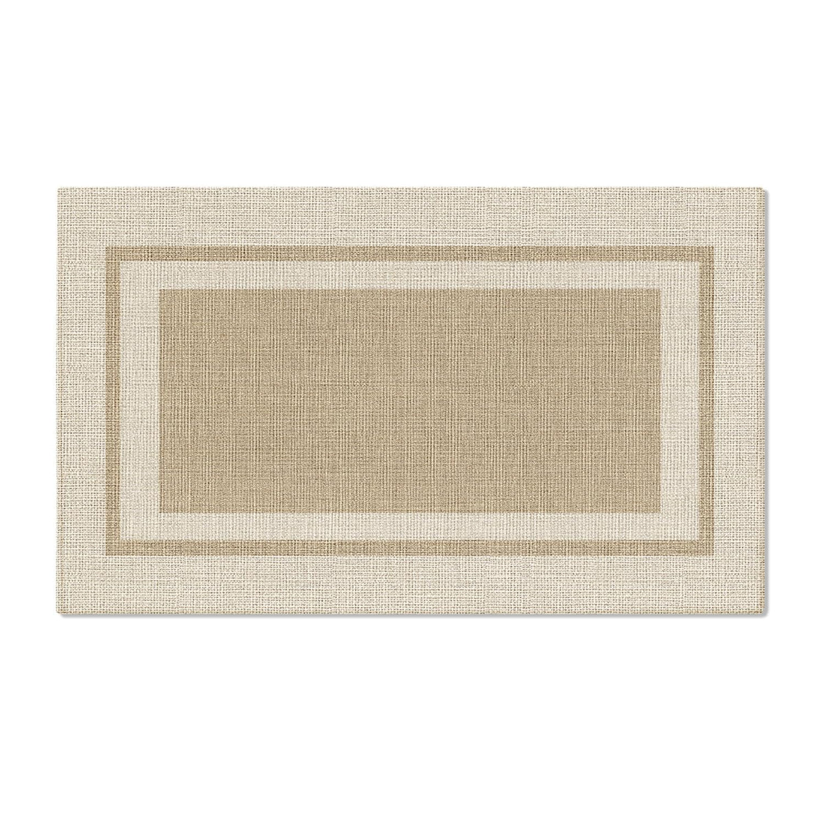 Artoid Mode beige absorbent rectangle doormat with welcoming style and easy cleaning
