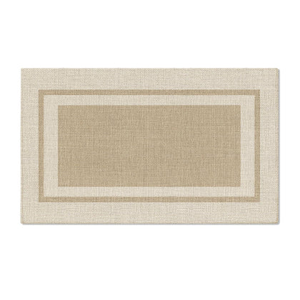 Artoid Mode beige absorbent rectangle doormat with welcoming style and easy cleaning