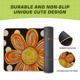 Artoid Mode doormat close-up reveals durable rubber backing