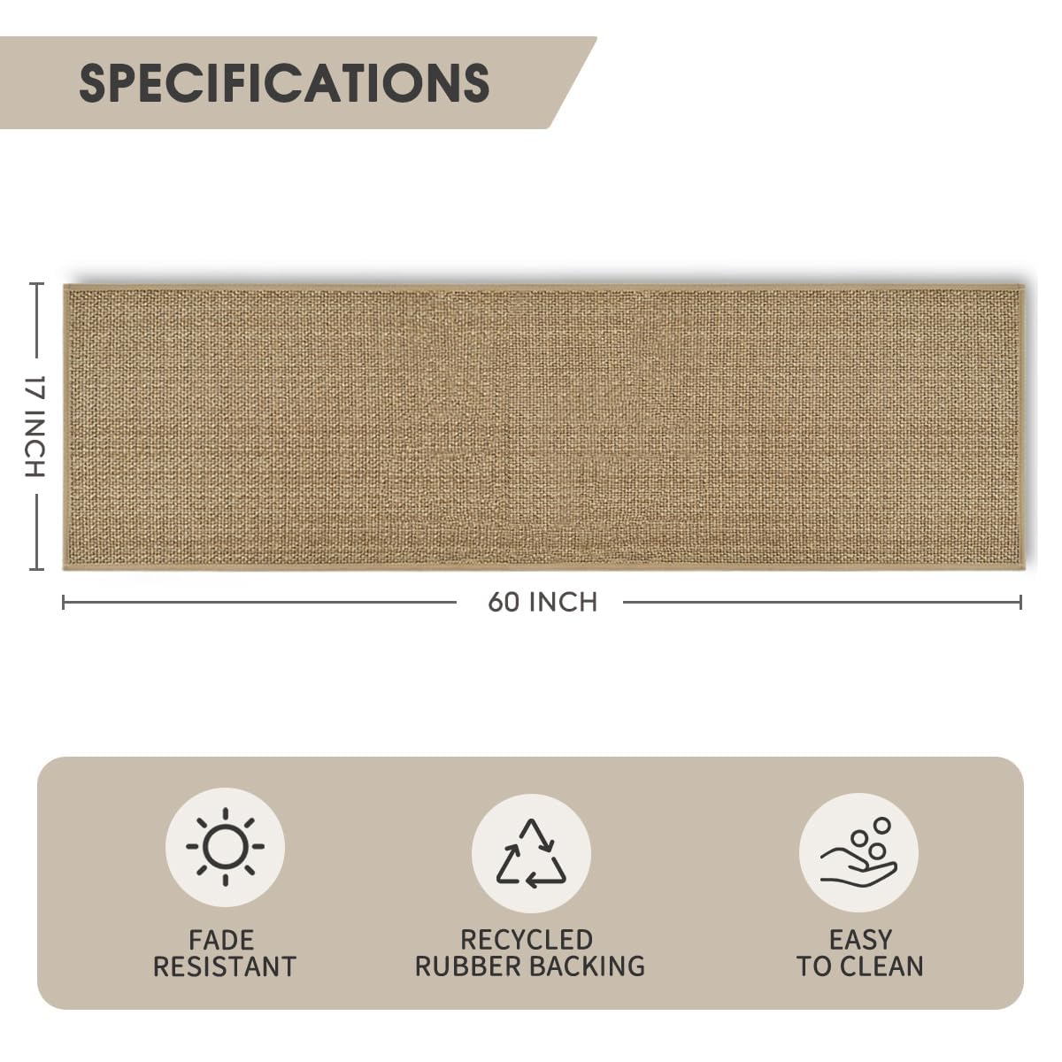 Artoid Mode tightly edged rug resists fraying and curling.