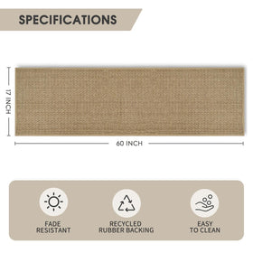 Artoid Mode tightly edged rug resists fraying and curling.
