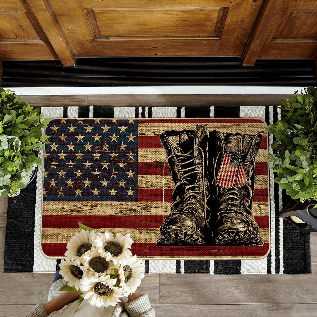 Artoid Mode durable doormat withstands yard debris and daily traffic for welcoming entrances.
