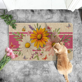Artoid Mode durable rubber backing provides stability on various floors.