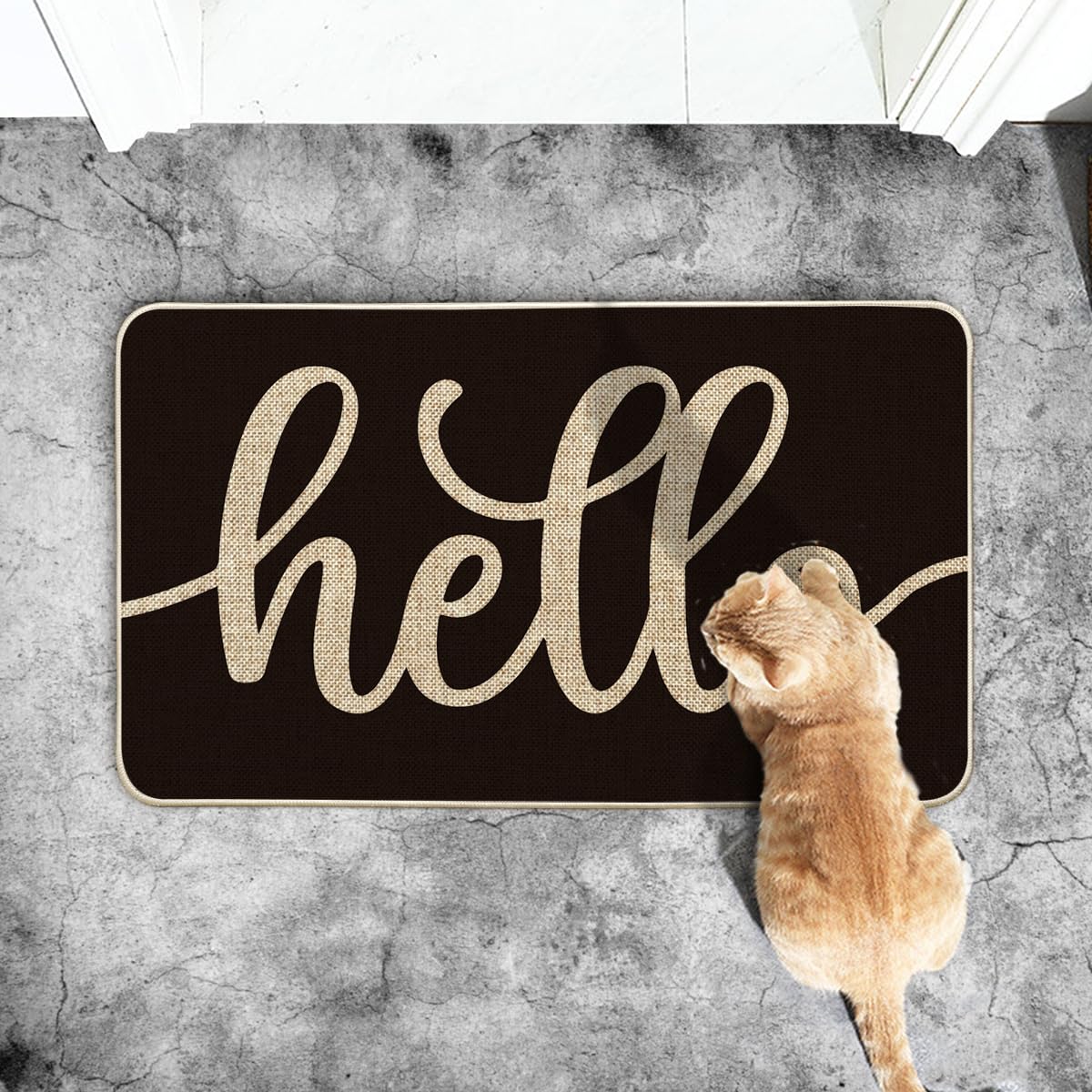 Artoid Mode easy-clean door mat, hose-off after outdoor dirt.