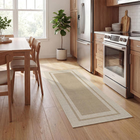 Artoid Mode beige doormat featuring unique pattern to welcome guests.