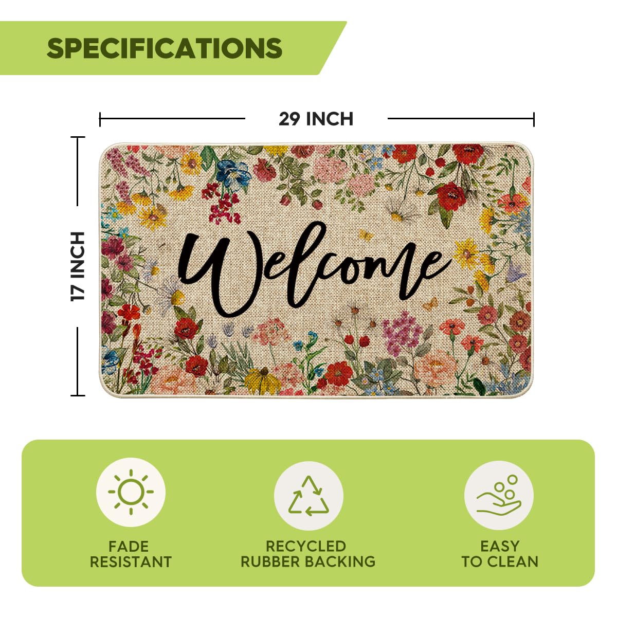 Ideal for indoor or outdoor use, offering easy cleaning after yard debris and spills.