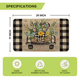 Artoid Mode Hello Sunshine doormat non-slip backing maintains stability