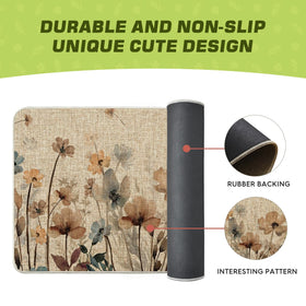 Artoid Mode quick-clean mat resists stains and cleans easily after yard debris.