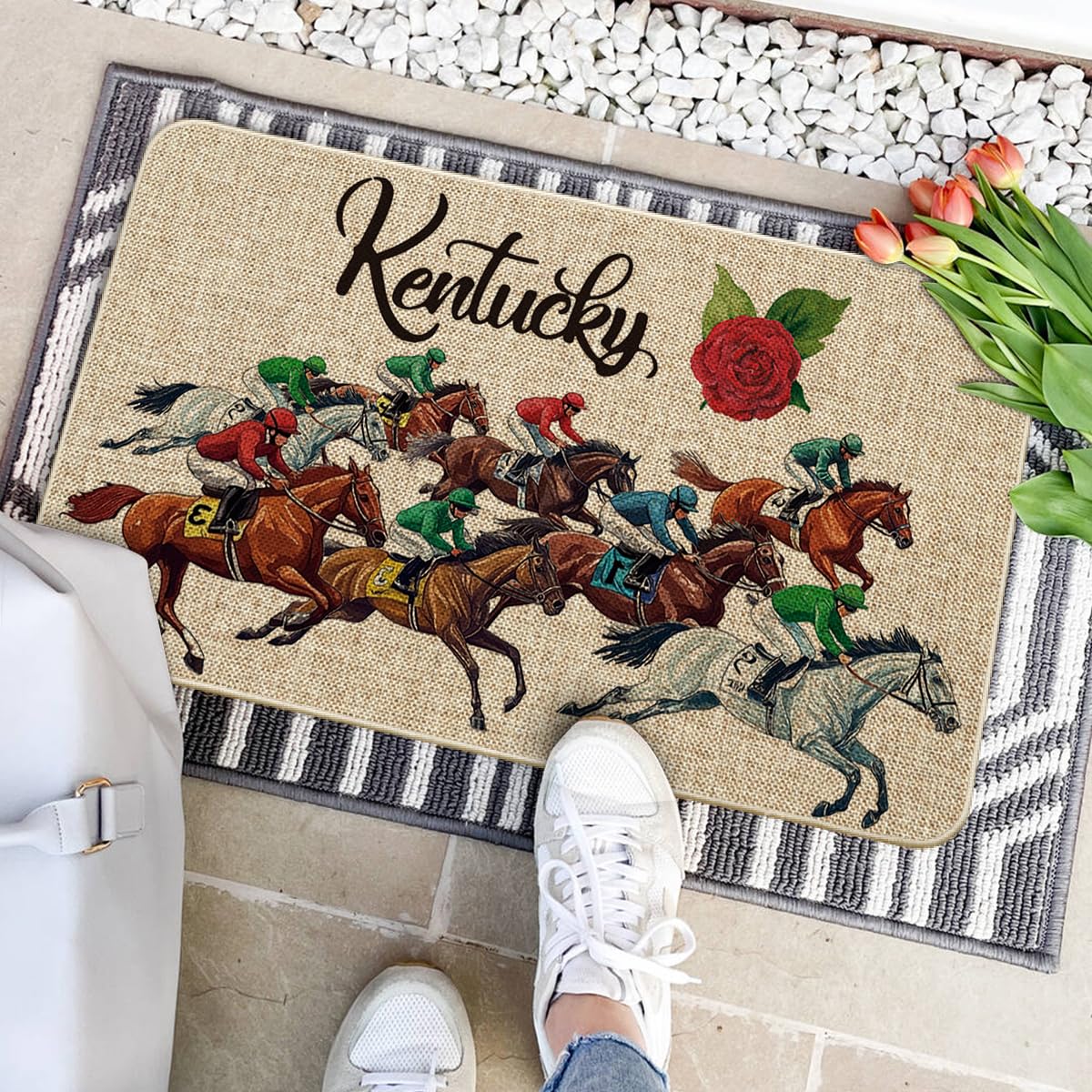Artoid Mode indoor-outdoor doormat suitable for porches and entryways