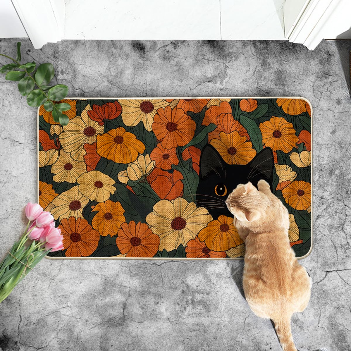 Artoid Mode indoor outdoor mat withstands heavy foot traffic while staying stylish.