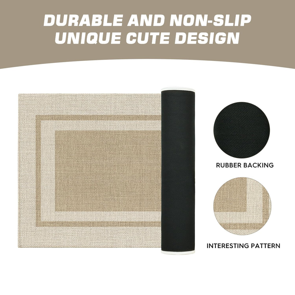 Artoid Mode low-profile 0.25 inch doormat fits slim entryways