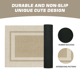 Artoid Mode low-profile 0.25 inch doormat fits slim entryways