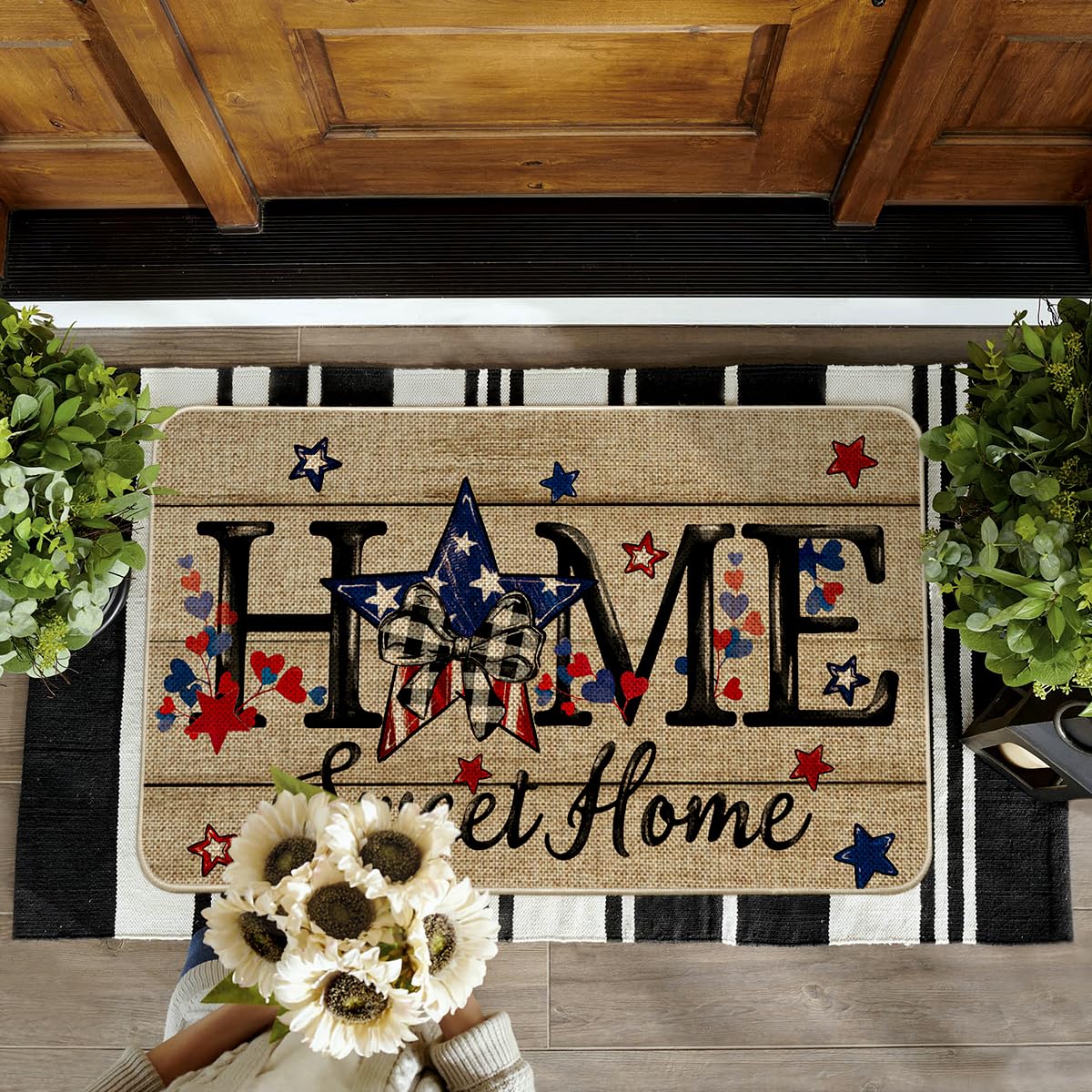 Artoid Mode low-profile 17x29 inch doormat for narrow entryways.