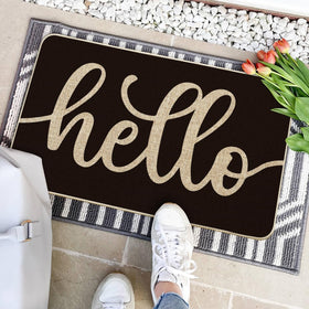 Artoid Mode low-profile doormat with 0.25 inch height for easy clearance.