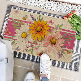 Artoid Mode low-profile doormat 17x29 inches adds color while staying slim.