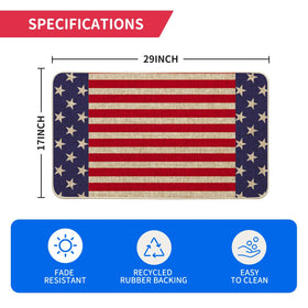 Artoid Mode low-profile doormat 17x29 inches fits entryways