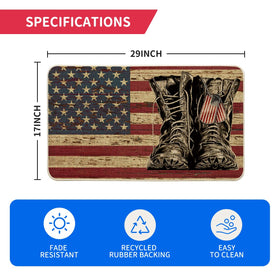 Artoid Mode low-profile entryway doormat fits slim thresholds while staying easy to clean.