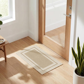 Artoid Mode non-slip beige doormat providing secure footing at entryways