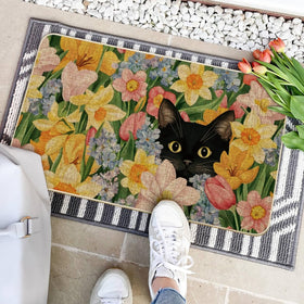 Artoid Mode non-slip backing keeps floors safer indoors and outdoors.
