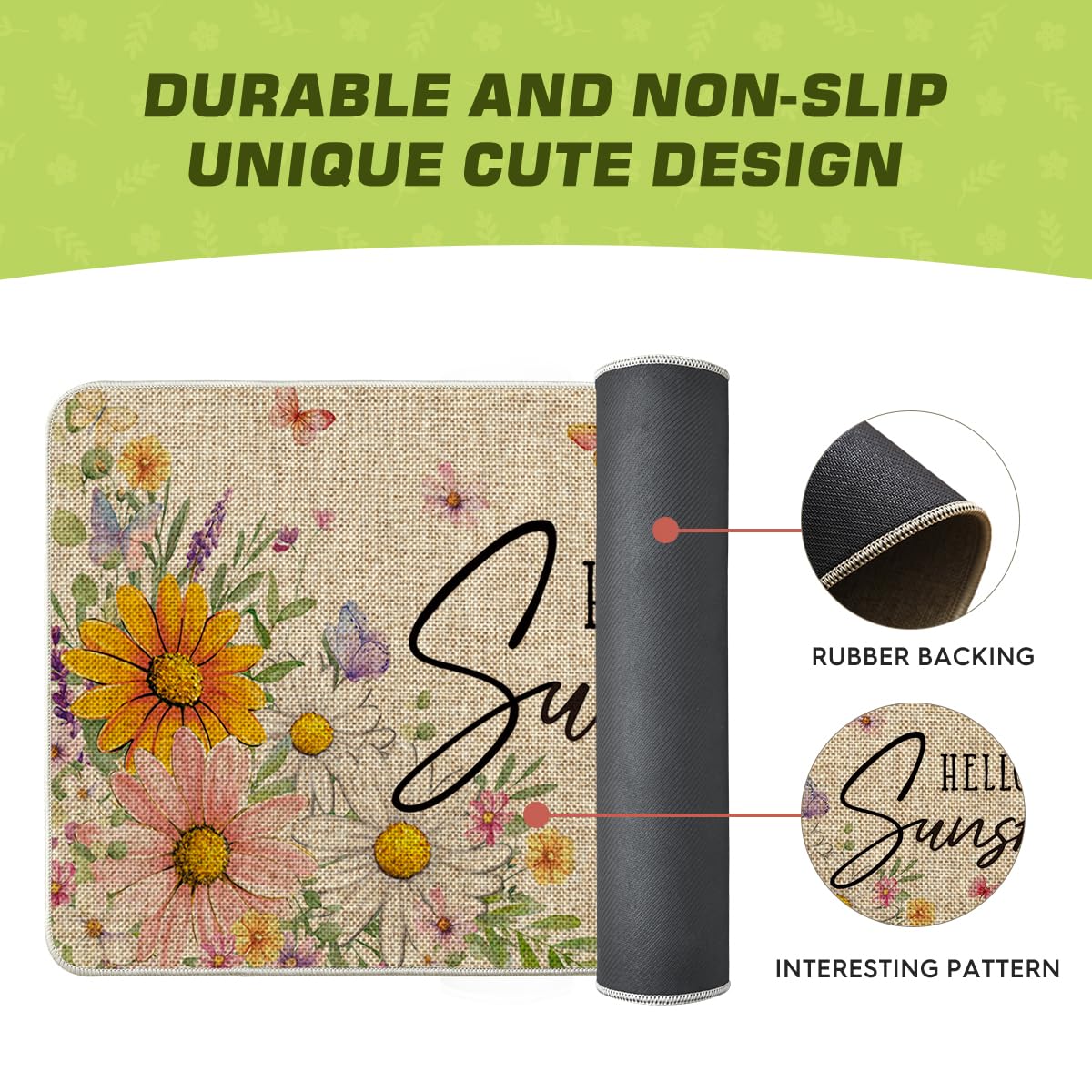 Artoid Mode low-profile rug fits standard doorways without tripping hazards.