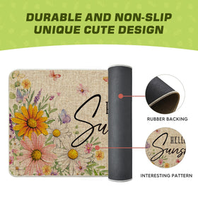 Artoid Mode low-profile rug fits standard doorways without tripping hazards.