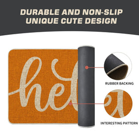 Artoid Mode non-slip rubber backing keeps mat in place on floors.