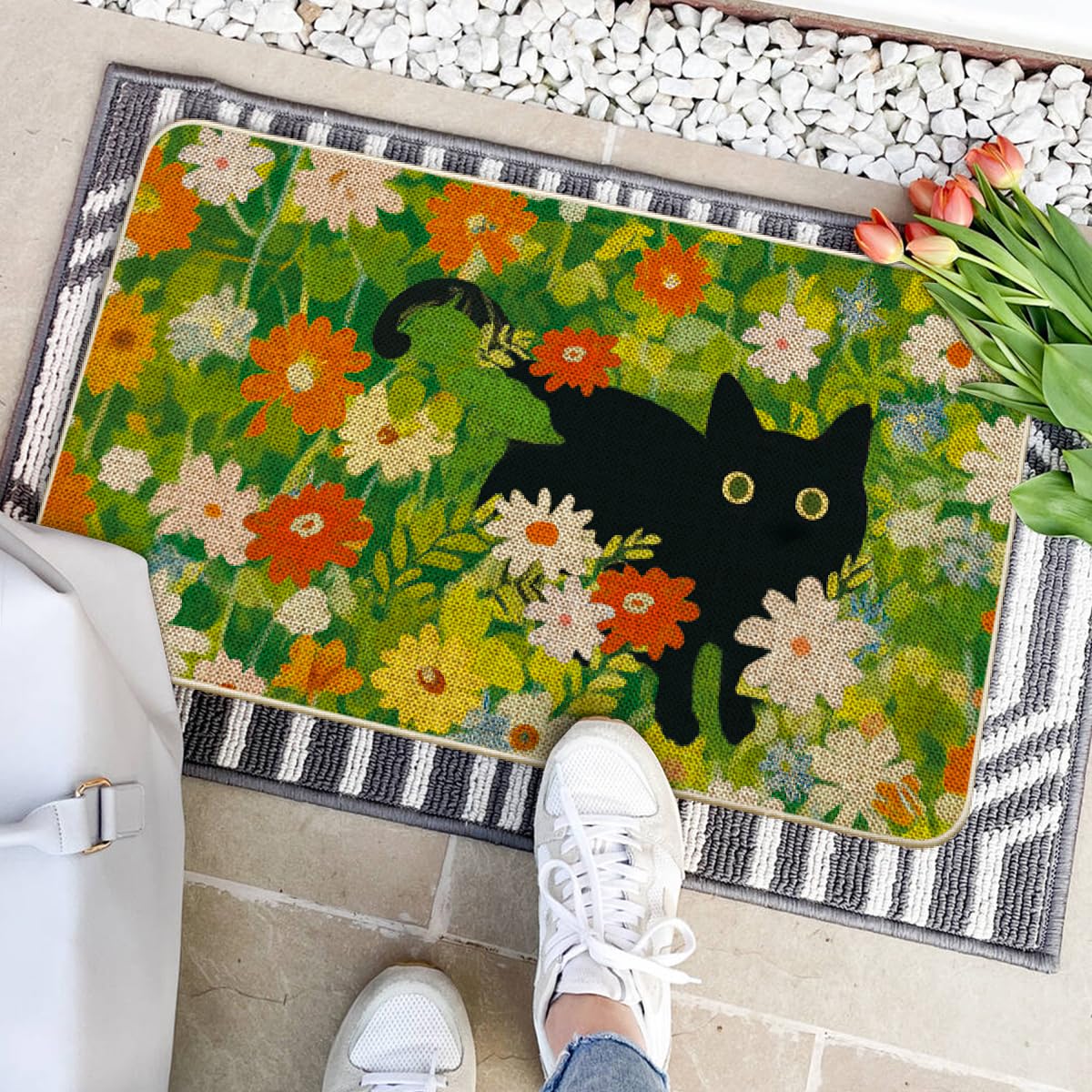 Artoid Mode spring-themed entryway doormat for easy seasonal decor.