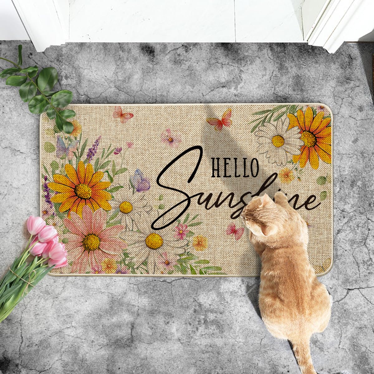 Artoid Mode decorative mat adds seasonal charm to porches, patios, and craft rooms.
