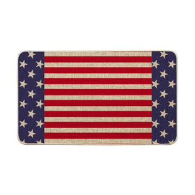 Artoid Mode stars stripes doormat for front porch with inviting patriotic pattern